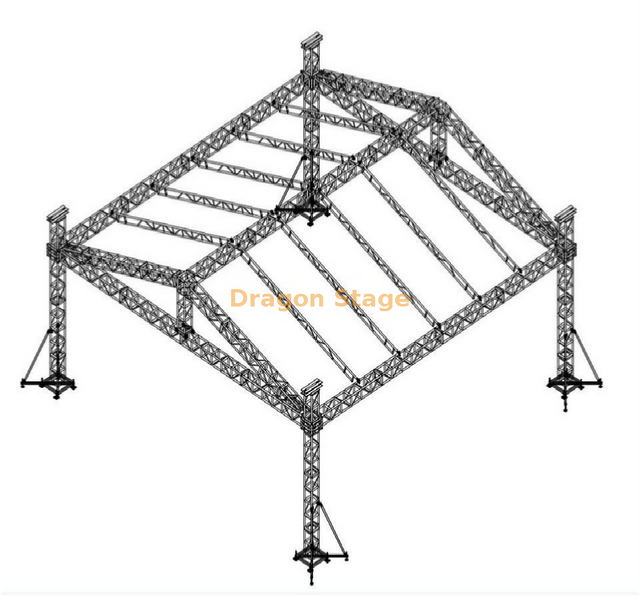 Сверхмощная алюминиевая ферменная система крыши сцены 12x12x8m для использования на открытом воздухе