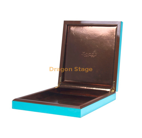 KSA Jeddah Season Season Luxury Custom Logo Blue Wood Lacquer Date Packing Boxes для Рамадана