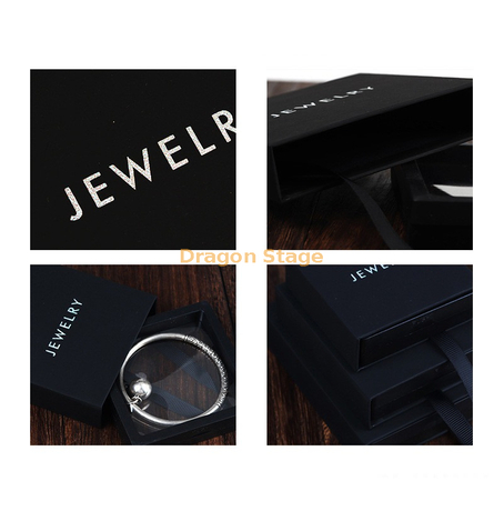 Custom Logo Flip Cover Cover Clear Jewelry Box с ящиком упаковки