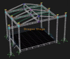 Алюминиевая скатная крыша для концертов на открытом воздухе 12x12x9 м