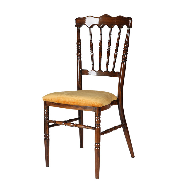 Мебель для отеля Свадебный стул-замок Железный арт-отель Обеденный стул Металлический бамбуковый стул Ресторан Обеденный стул Прямая поставка производителя