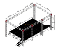 Custom DJ Lighting Stage Furss 8.58x5x4m