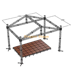 Алюминиевая портативная вечеринка на вечеринке DJ Concert Concert Complapsible с крышкой фермы 12x8x6m