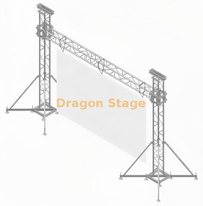 6x5m Алюминиевый портативный висящий висящий дисплей светодиодный ферма для светодиодного экрана 20x10 футов